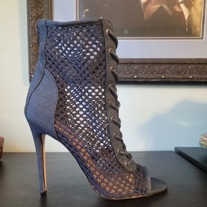 Mesh bootie Caedance demin